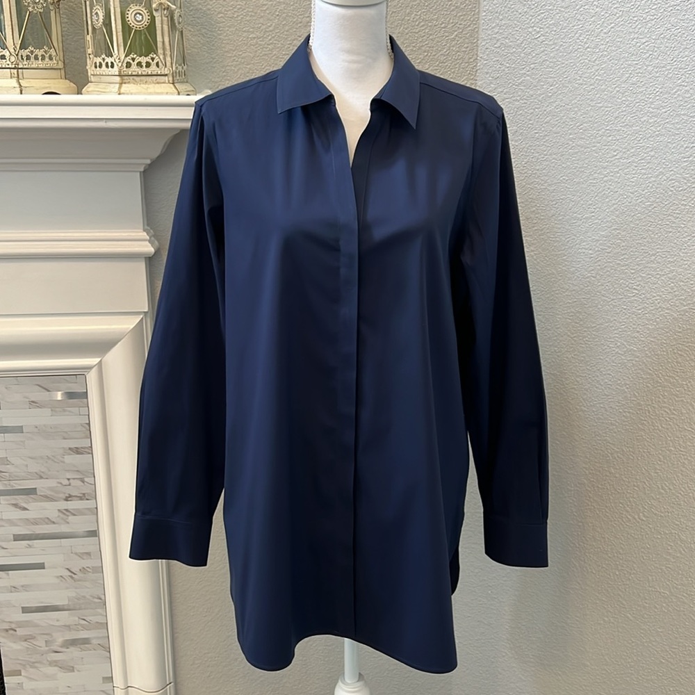 Foxcroft Essential Stretch Non-Iron Shirt - Picture 5 of 14